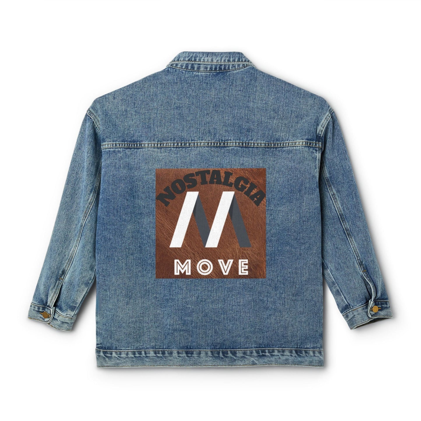 Nostalgic Women's Denim Jacket, Vintage Denim Jacket, Casual Style Jacket, Statement Jacket Printify