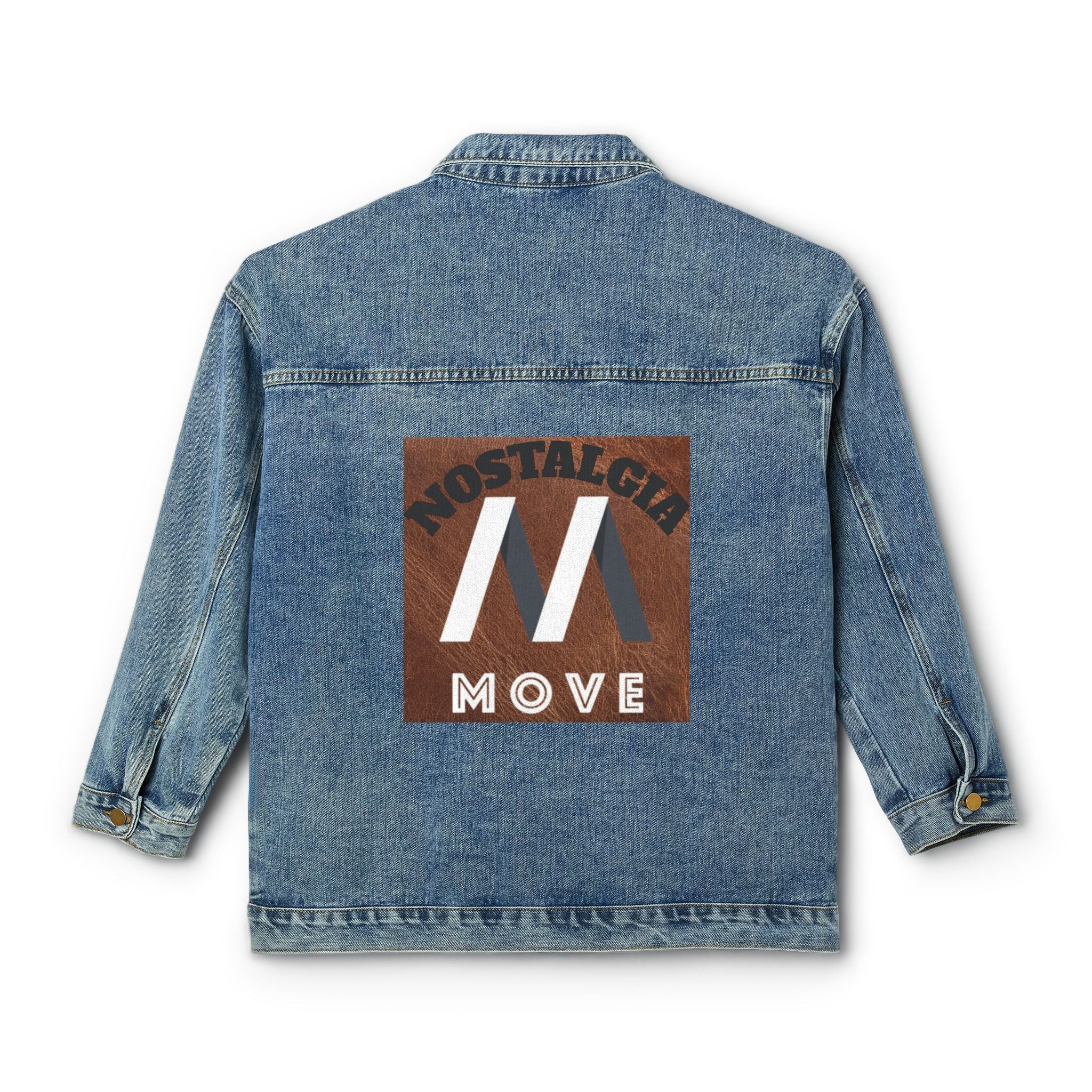Nostalgic Women's Denim Jacket, Vintage Denim Jacket, Casual Style Jacket, Statement Jacket Printify