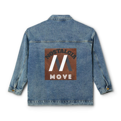 Nostalgic Women's Denim Jacket, Vintage Denim Jacket, Casual Style Jacket, Statement Jacket Printify