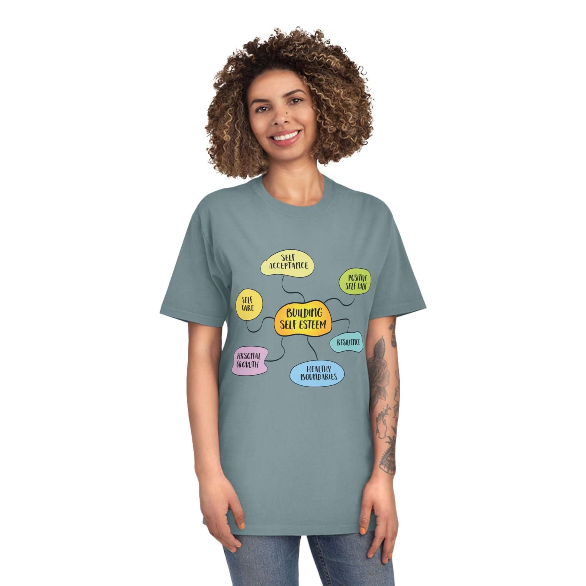 Faded Shirt - Building Self-Esteem Graphic Tee