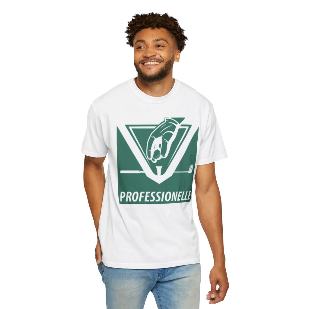Golf Lover's Unisex Garment-Dyed T-Shirt - 'Professionnelle' Design