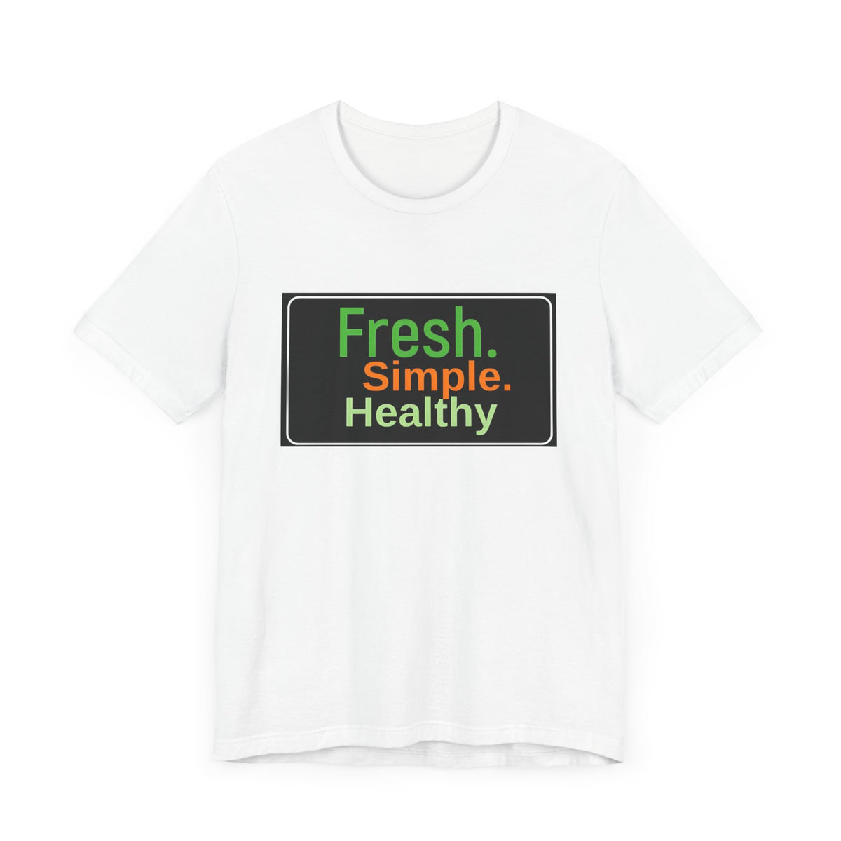 Unisex Fresh Simple Short Sleeve Tee