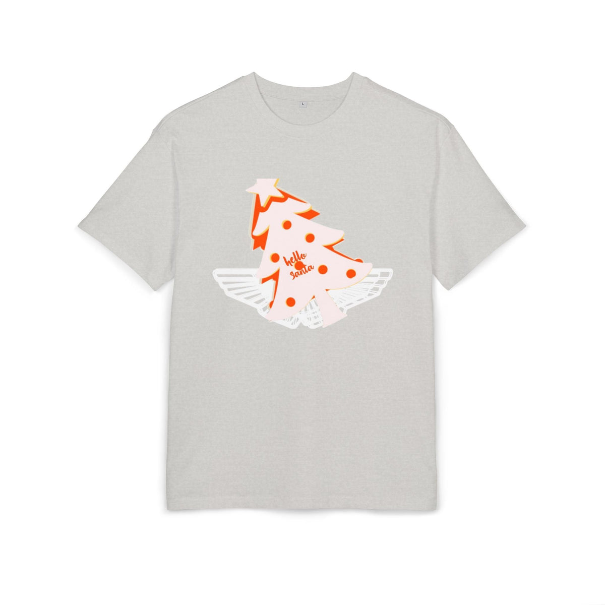 Christmas Oversize Tee - hello Santa Printify