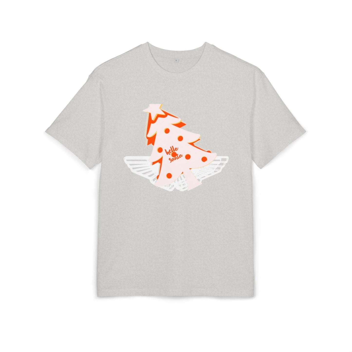 Christmas Oversize Tee - hello Santa Printify