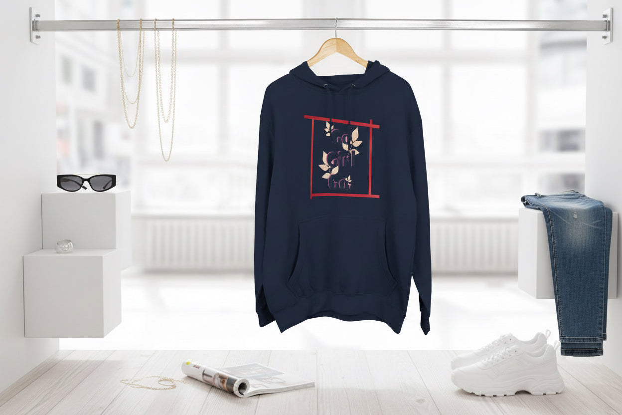 Fleece Hoodie - 'go girl go' Empowering Design