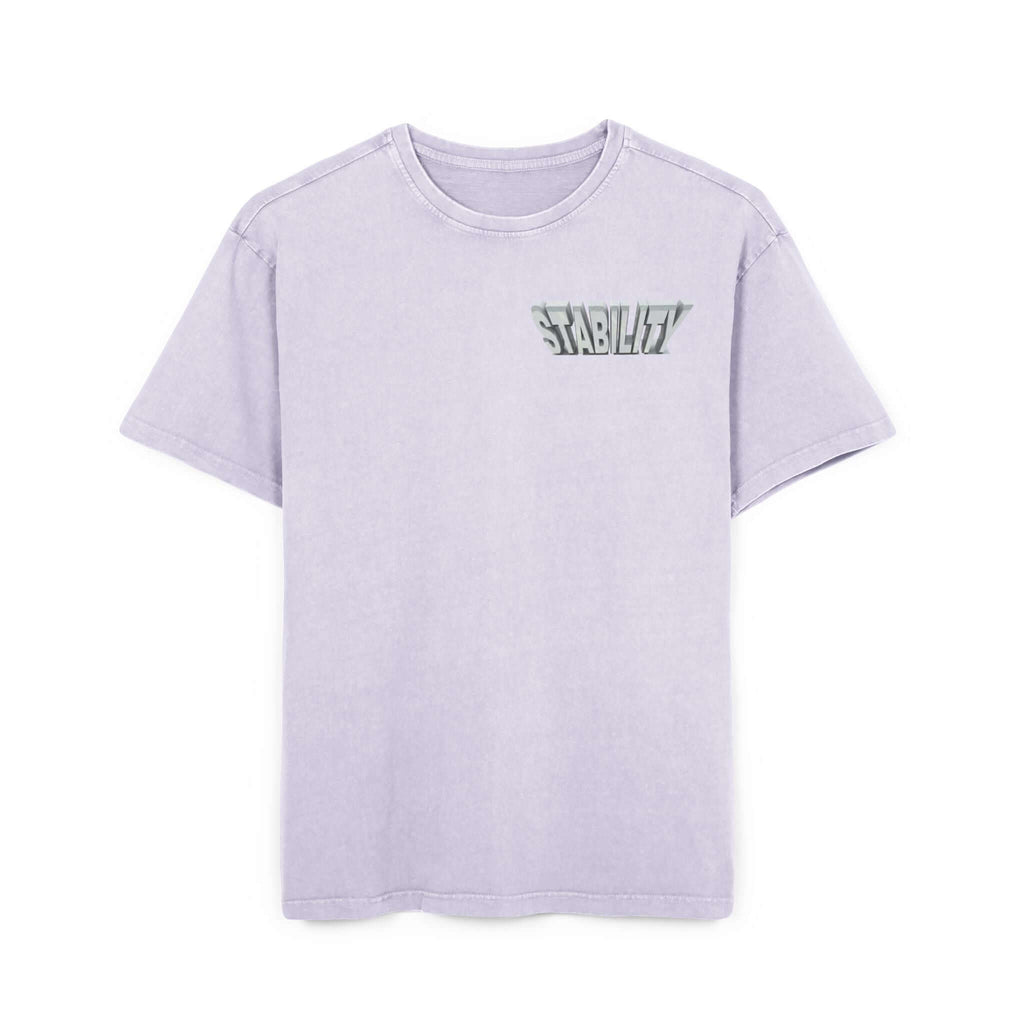 Oversize Tee Stability Acid Washed Men's Shirt