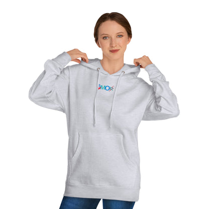 AMORX Unisex Hooded Sweatshirt - Cool and Edgy Love Typography Design Printify