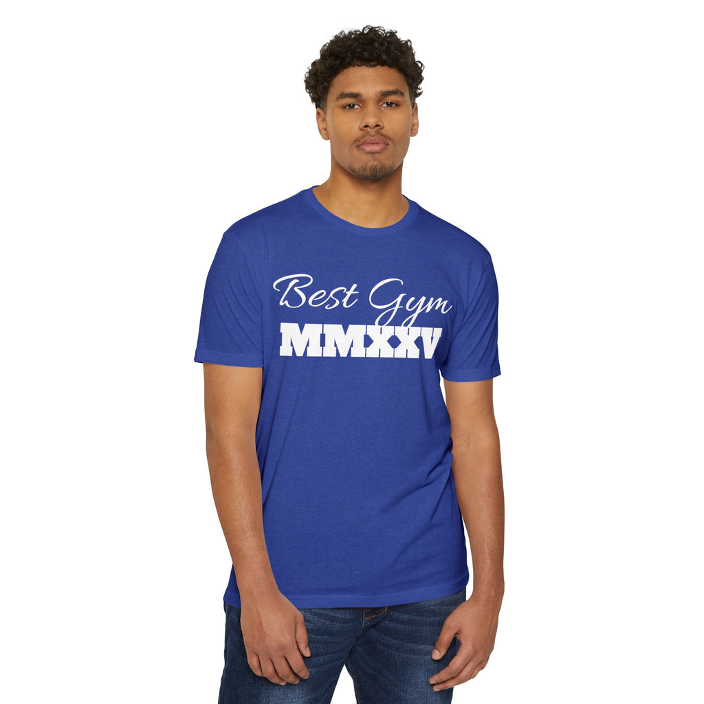 Best Gym Unisex CVC Jersey T-Shirt - Comfortable Fitness Apparel