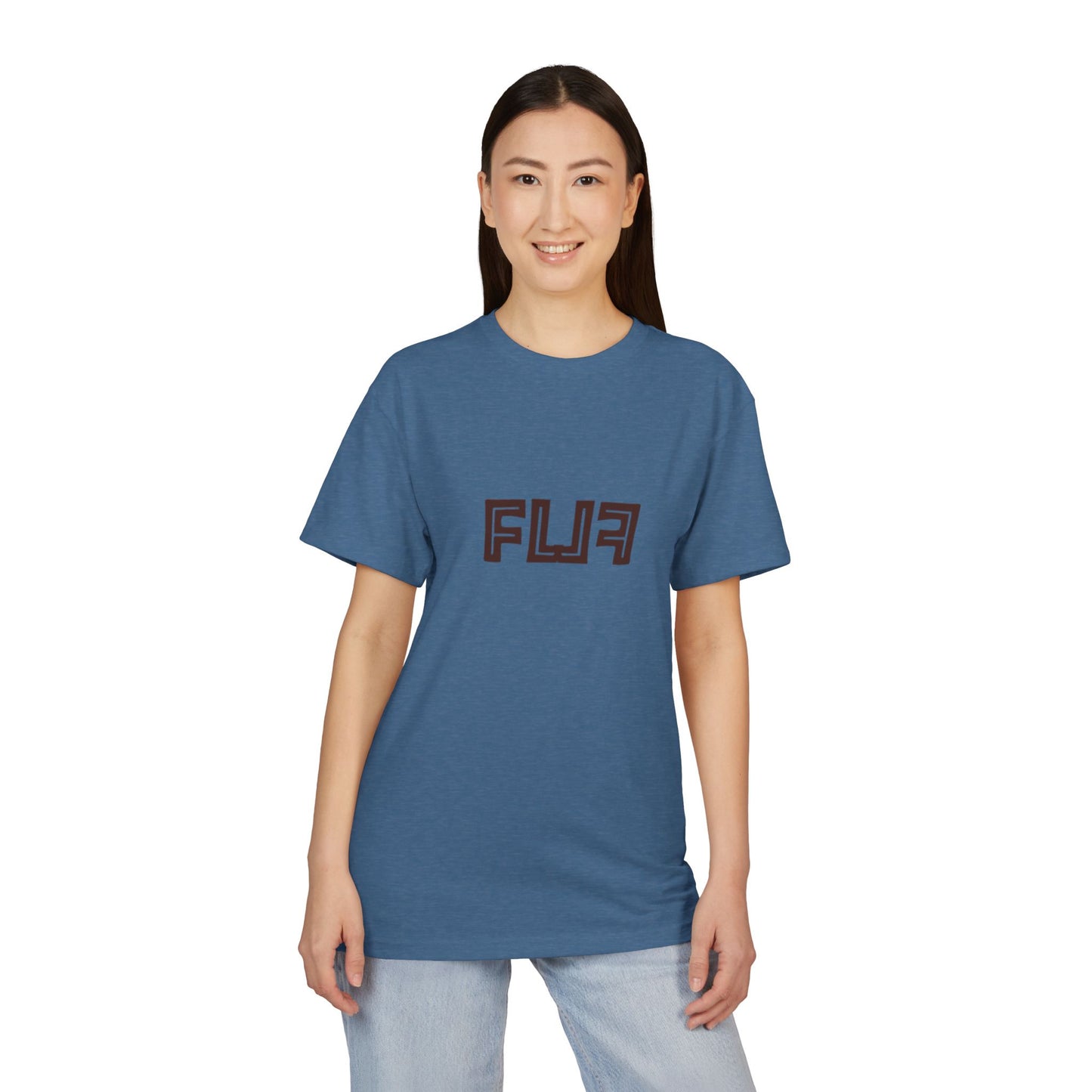 Stylish Unisex Sueded T-Shirt with Bold 'FLU' Graphic | Casual Wear, Gift Idea, Streetwear, Everyday Comfort, Fashion Statement
