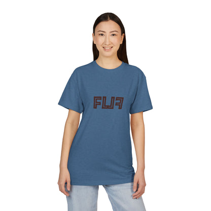 Stylish Unisex Sueded T-Shirt with Bold 'FLU' Graphic | Casual Wear, Gift Idea, Streetwear, Everyday Comfort, Fashion Statement