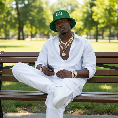 Stylish Bucket Hat with Bold 68 Design - Perfect for Summer Fun