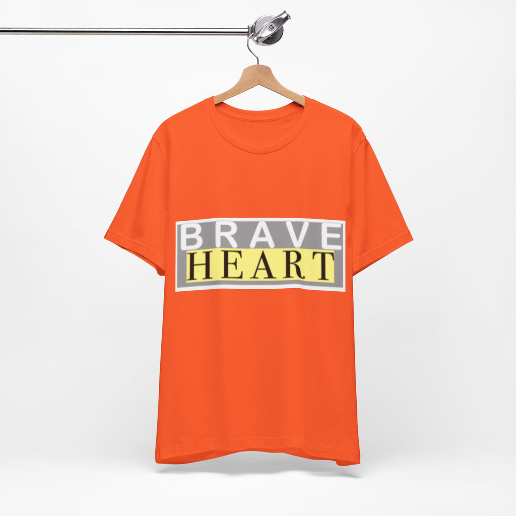 Brave Heart Unisex Tee, Inspirational T-Shirt, Gift for Champions, Casual Wear, Motivational Apparel