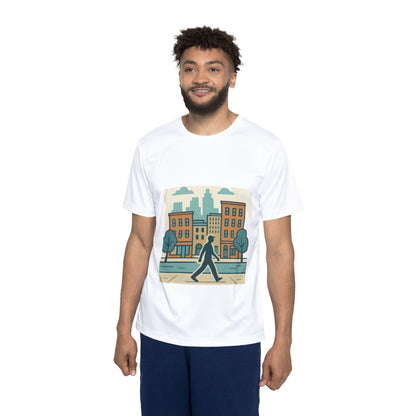Cityscape Graphic Sports Jersey, Urban Style Tee, Casual Wear, Athleisure Shirt, Youth Sports Jersey, Cool Gift for Him