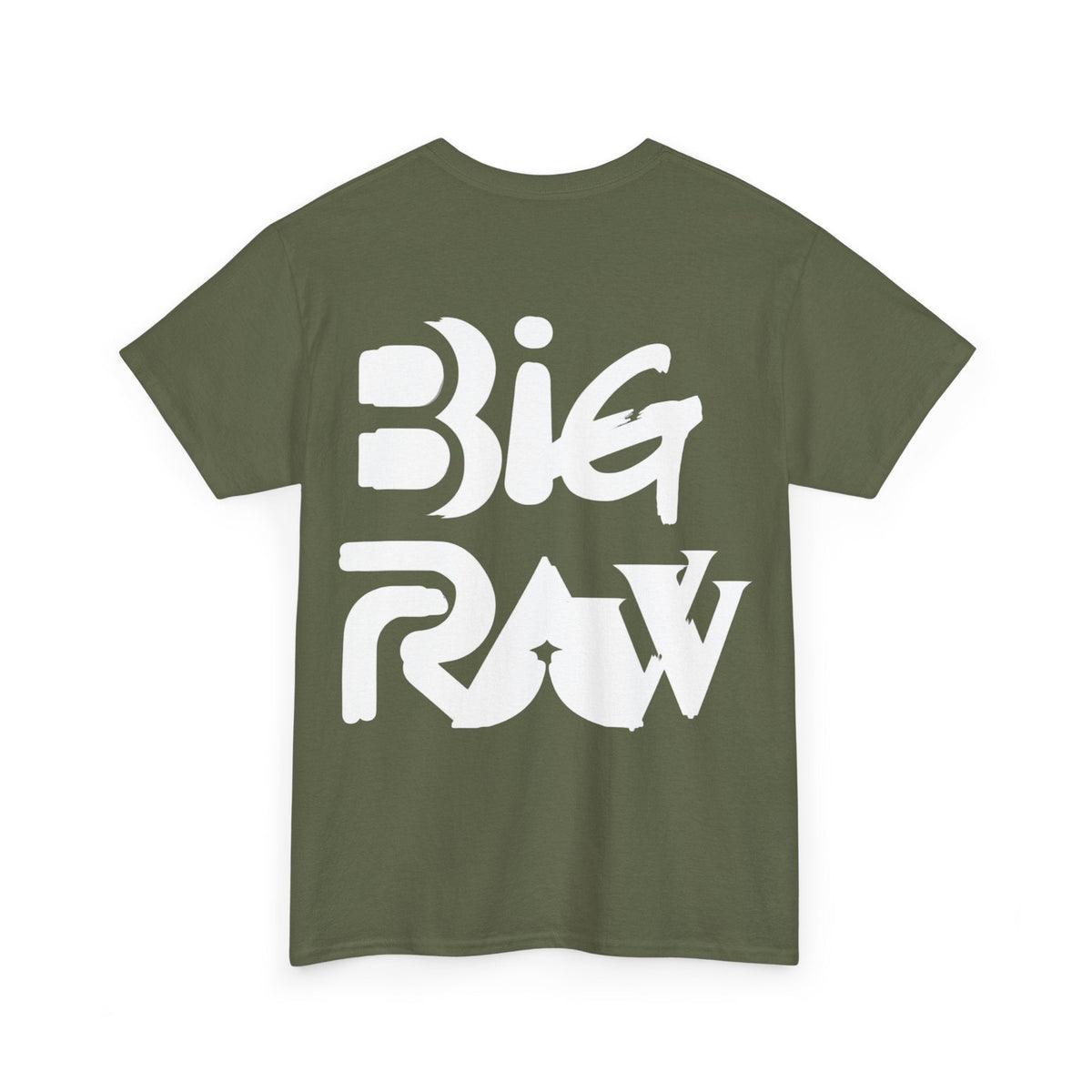 Big Raw Unisex Heavy Cotton Tee, Casual Streetwear Shirt, Gift for Him or Her, Everyday Fashion, Graphic Tee, Trendy Apparel Printify