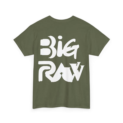 Big Raw Unisex Heavy Cotton Tee, Casual Streetwear Shirt, Gift for Him or Her, Everyday Fashion, Graphic Tee, Trendy Apparel Printify