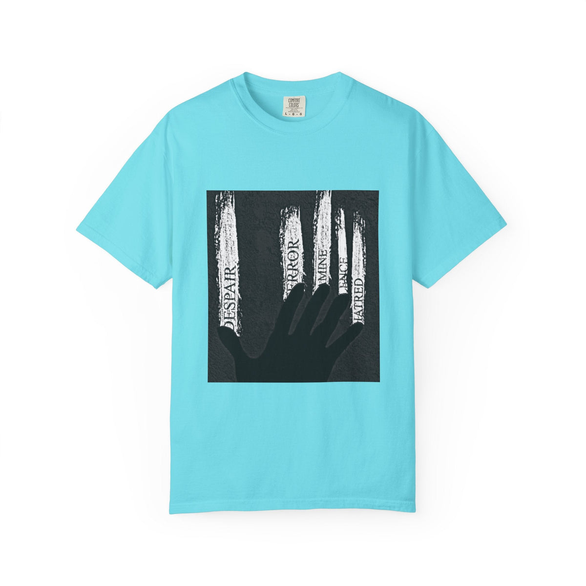 Garment-Dyed T-shirt, Unisex Black Graphic Tee, Motivational Shirt, Casual Streetwear, Perfect Gift for Friends Printify