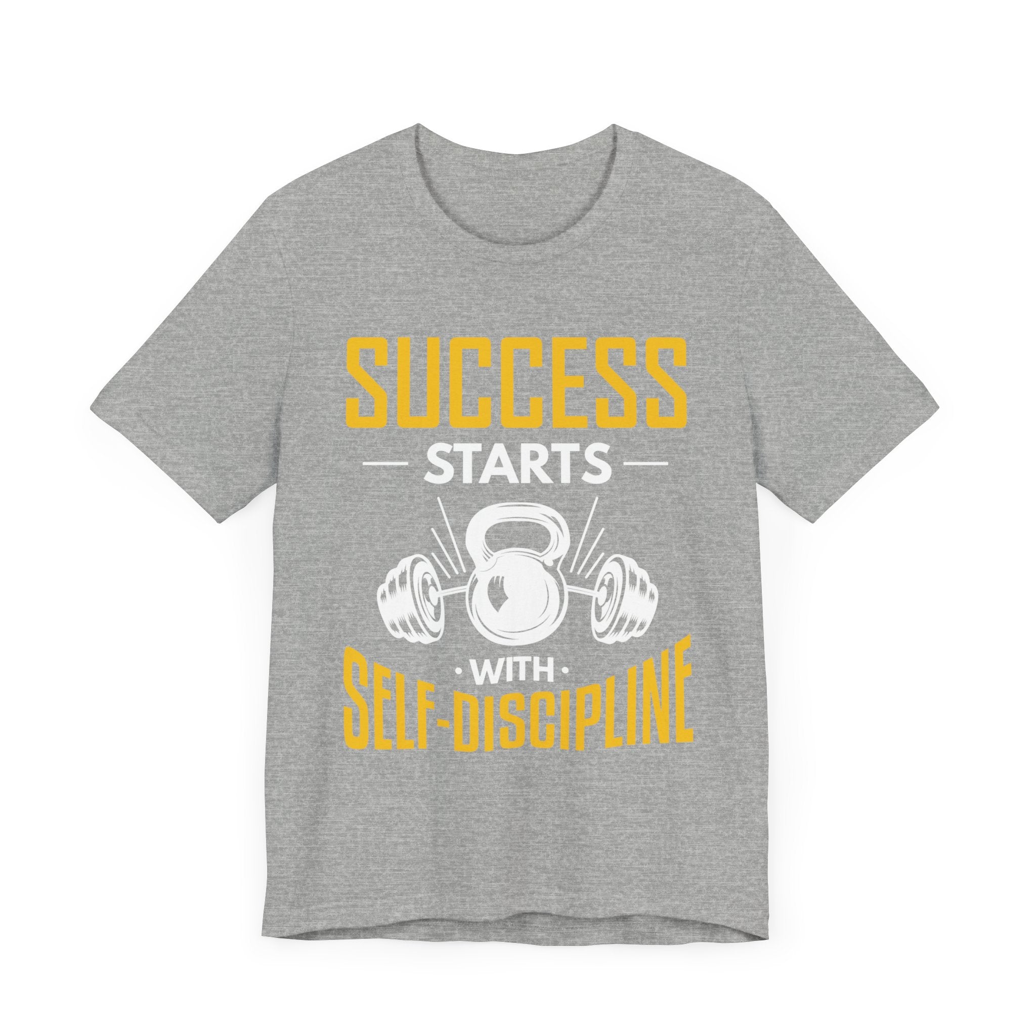 Le succès commence par le tee-shirt unisexe d’autodiscipline 