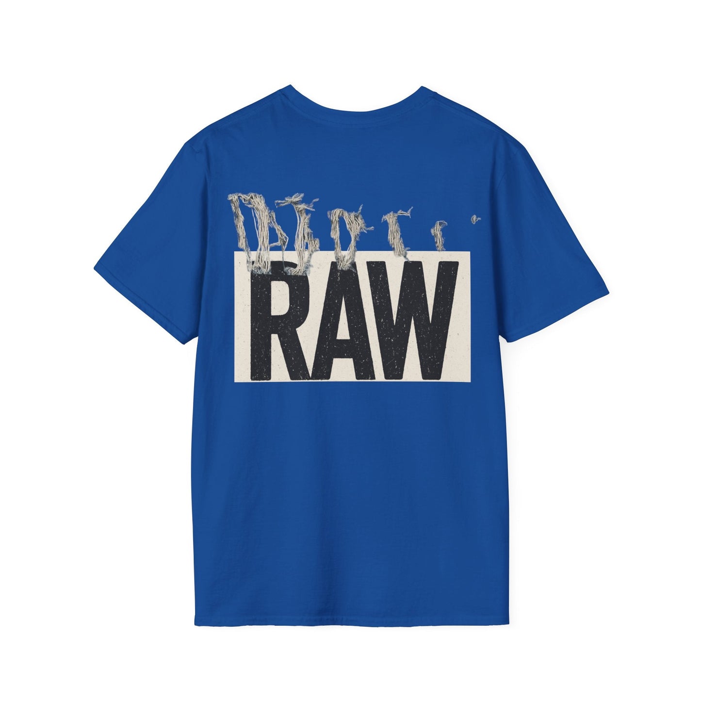 RAW Unisex Softstyle T-Shirt - Casual Graphic Tee for Everyday Wear, Perfect for Gift Giving, Streetwear, Summer Outfits Printify