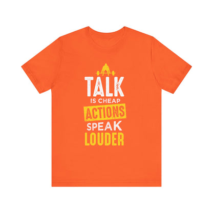 Parler, c’est des actions bon marché, parler plus fort, tee-shirt unisexe 