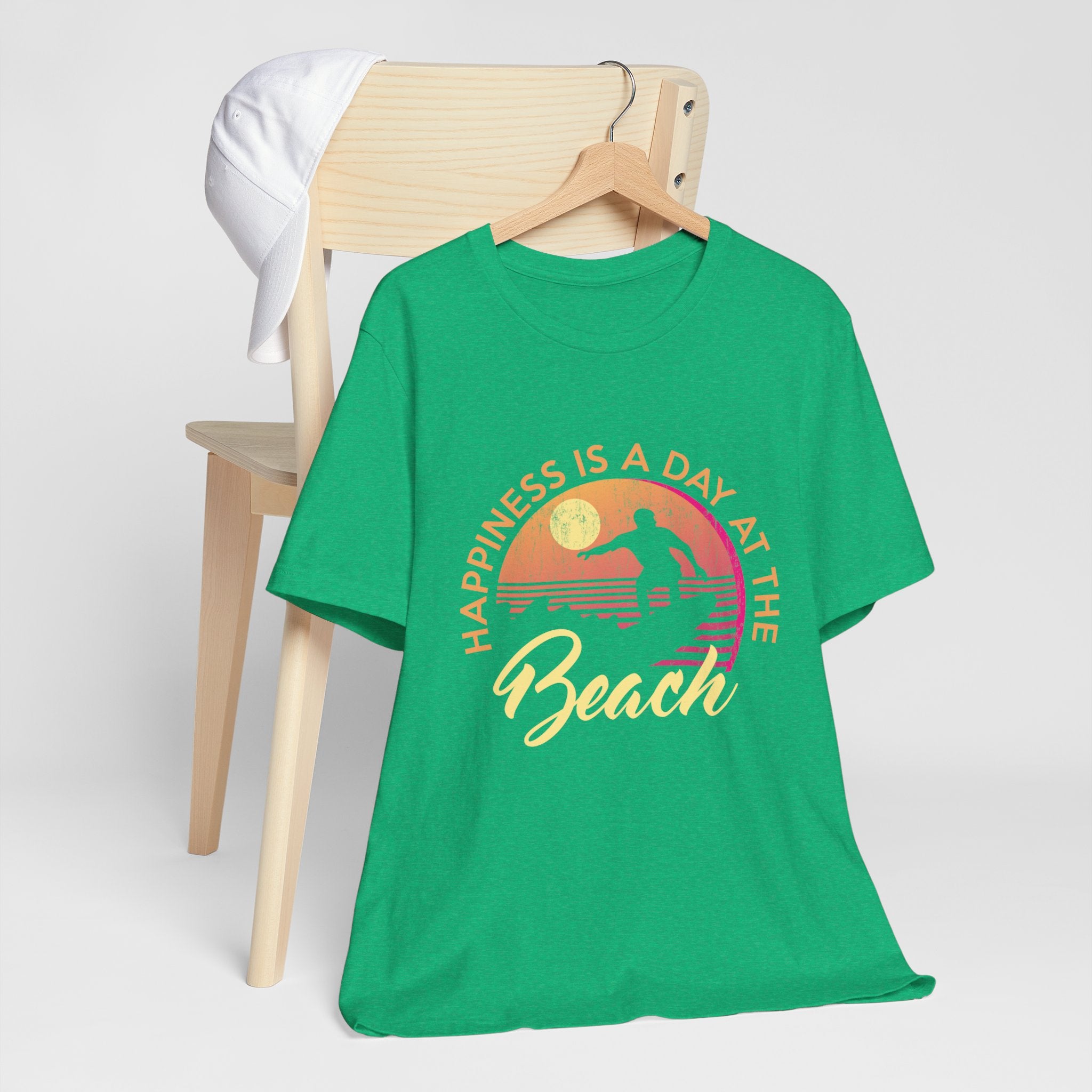 Le bonheur est une journée à la plage Tee unisexe 