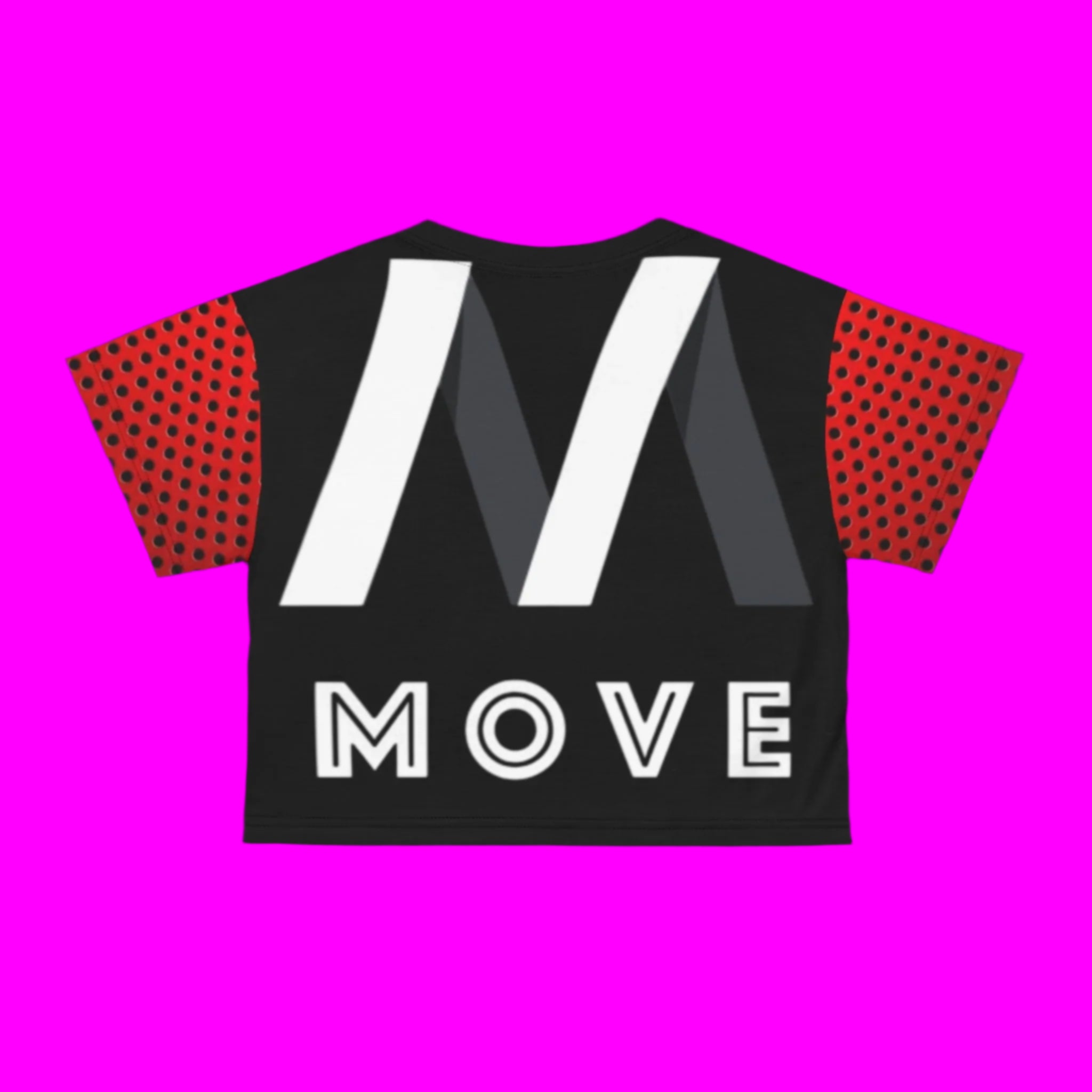 Move Crop Tee - Stylish Casual Top, Workout Shirt, Gift for Fitness Enthusiasts, Summer Fashion, Trendy Activewear Printify