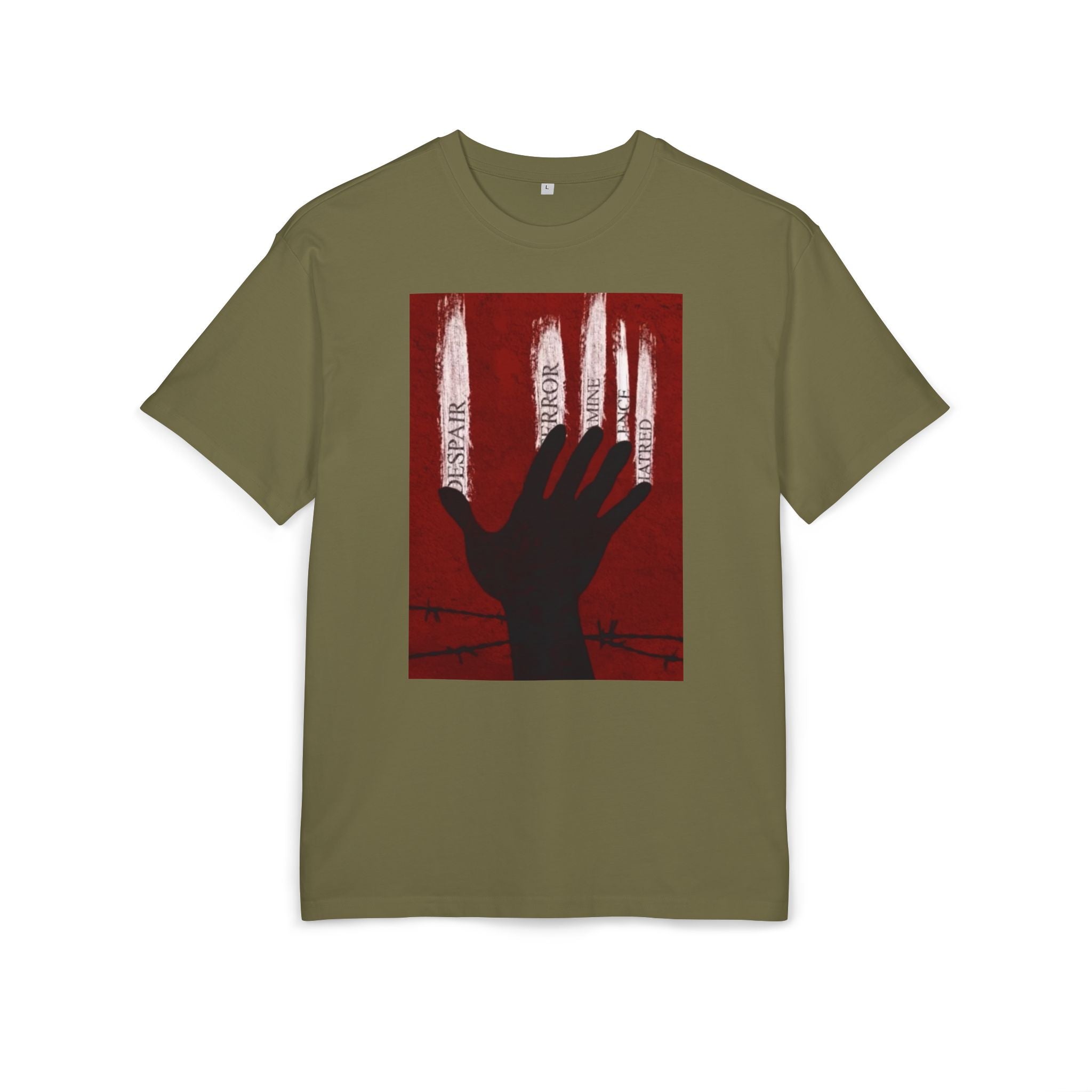 Bold Artistic Oversized Tee, Grunge Style Graphic Shirt, Unisex Urban Fashion, Statement Tee for Streetwear, Gift for Art Lovers Printify