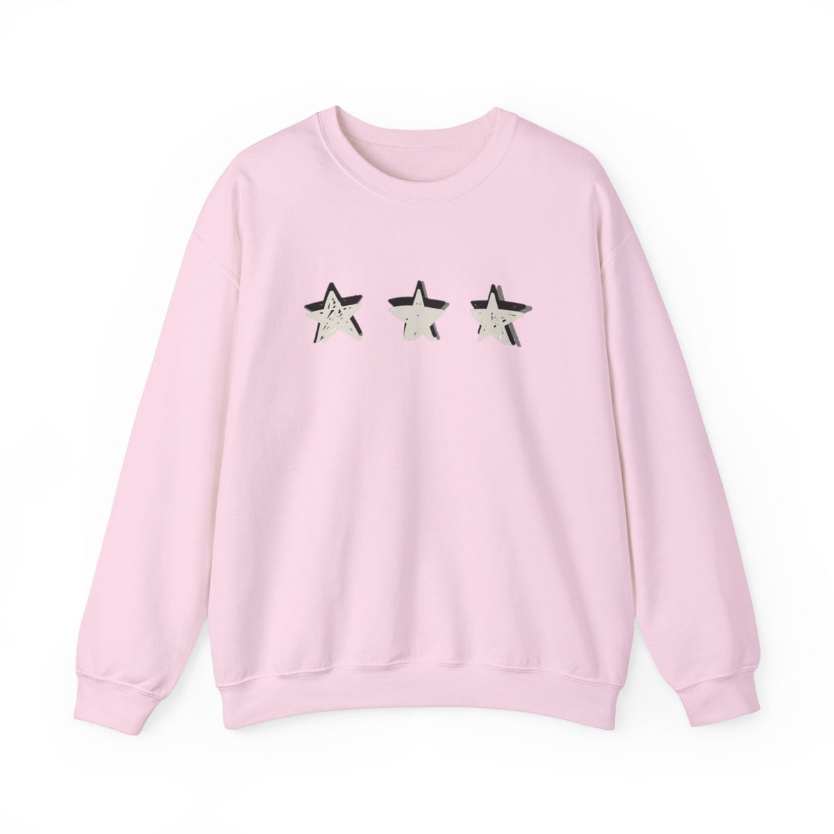 3 Star Heavy  Crewneck Sweatshirt
