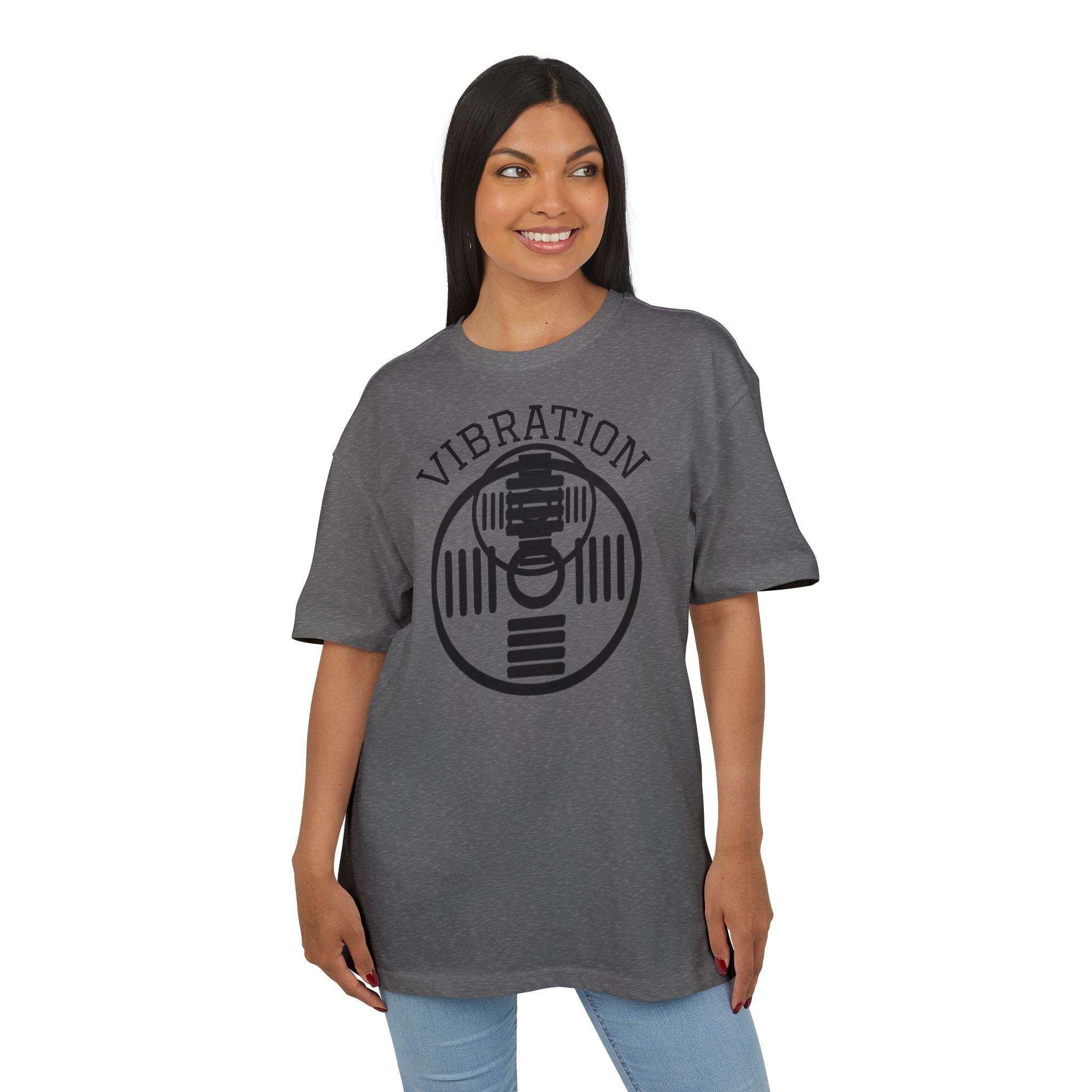 Unisex Vibration Oversized Tee | Comfortable Streetwear, Gym Apparel, Gift for Fitness Lovers, Casual Daily Wear, Graphic Tee