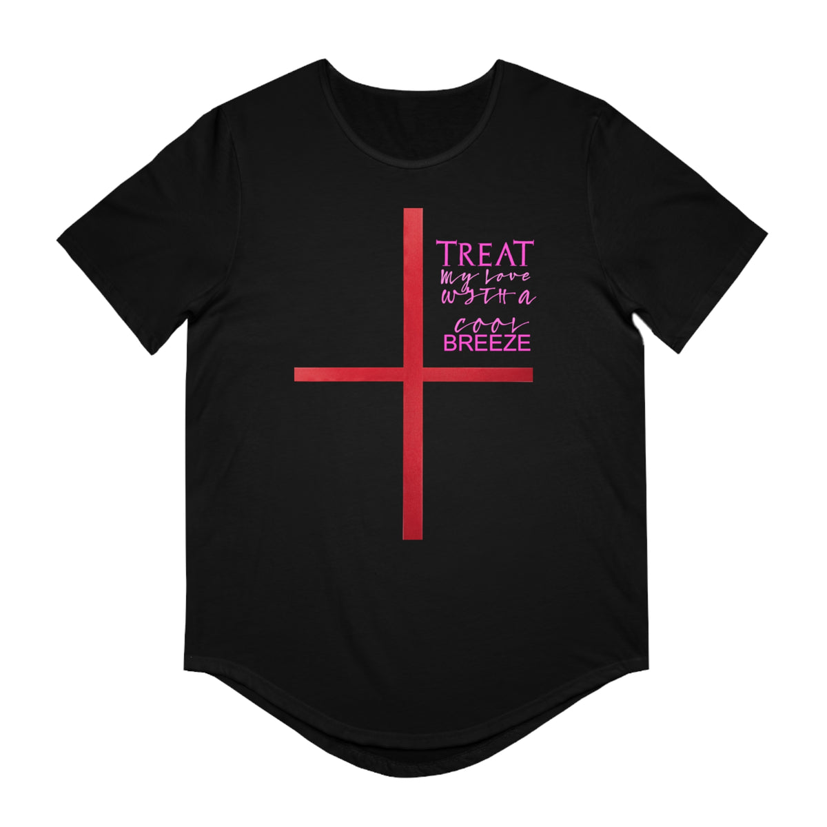 Men's Jersey Curved Hem Tee