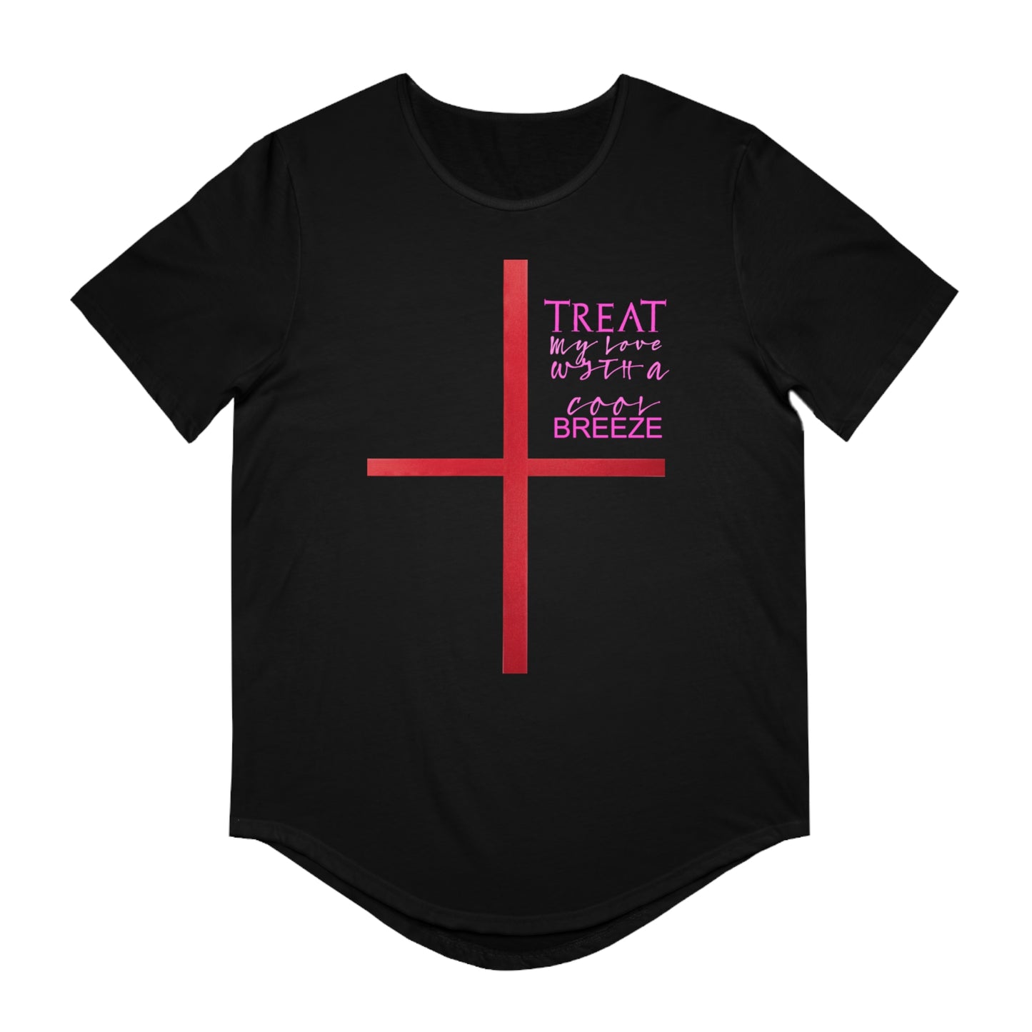 Men's Jersey Curved Hem Tee