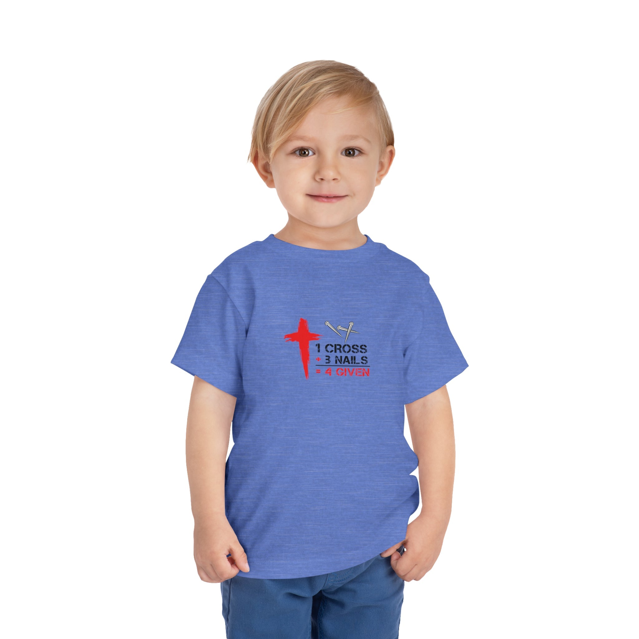 1Cross 3Nails 4Given Toddler Tee Printify