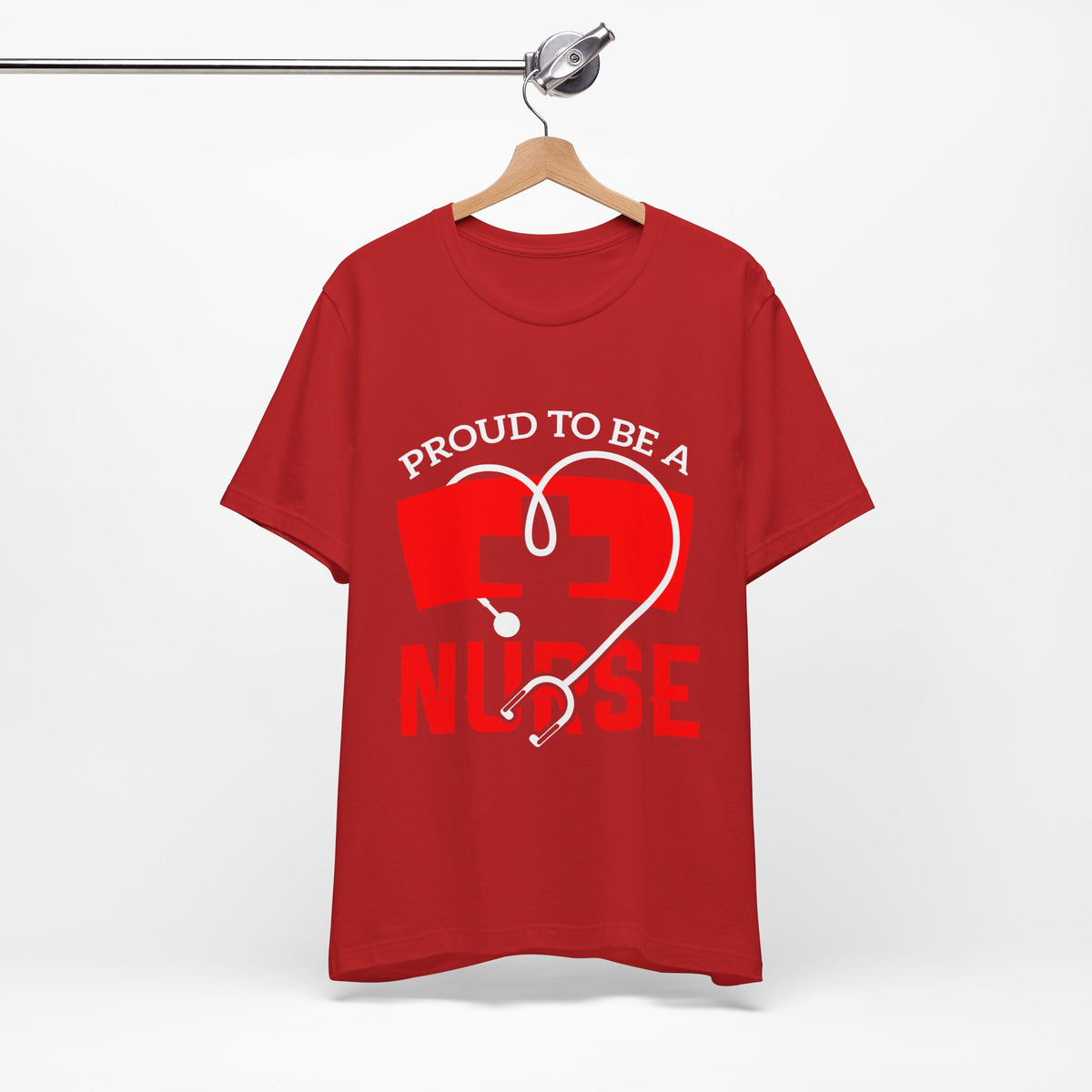 Fier d’être un tee-shirt unisexe infirmière 