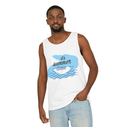 Unisex Summer Time Tank Top - Relaxed Fit Beachwear