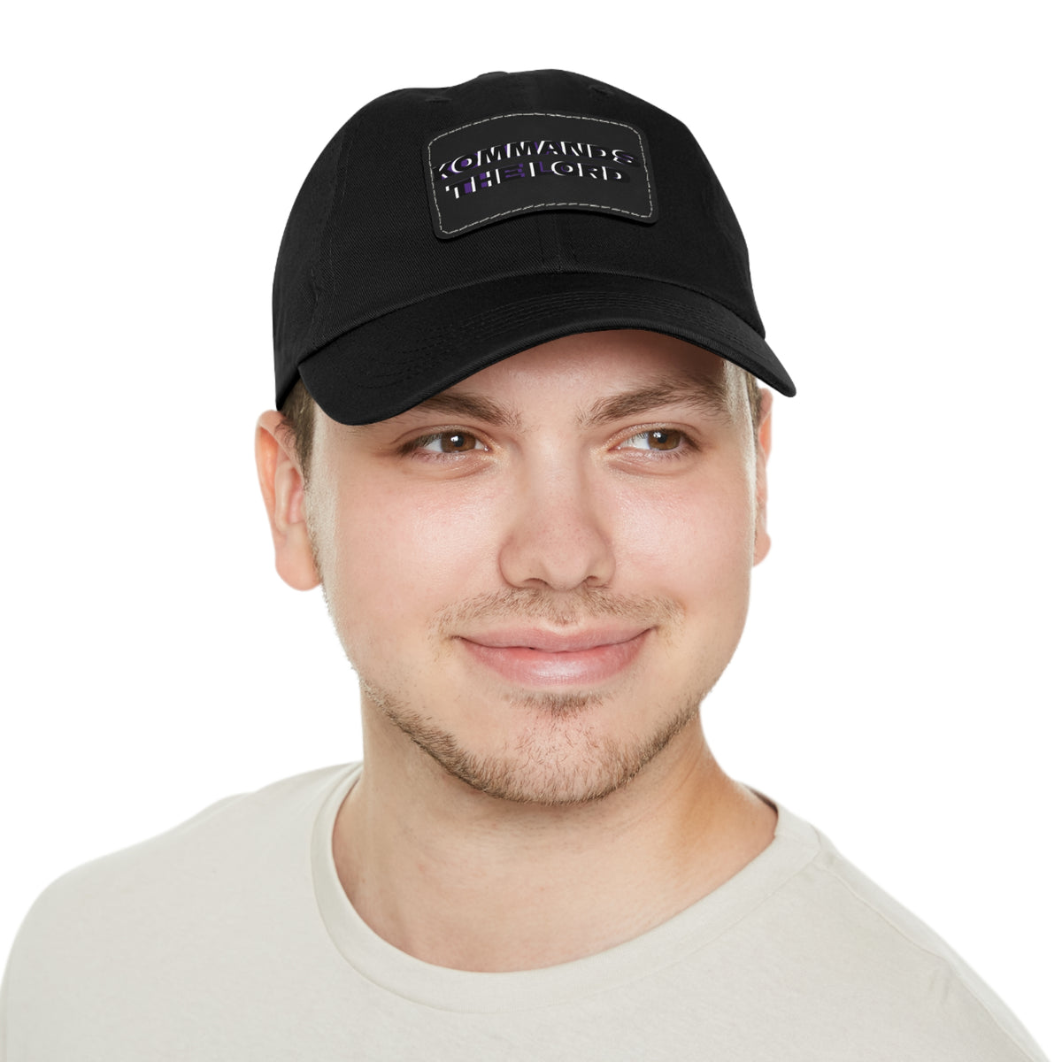 Dad Hat - Kommands The Lord Leather Patch Cap