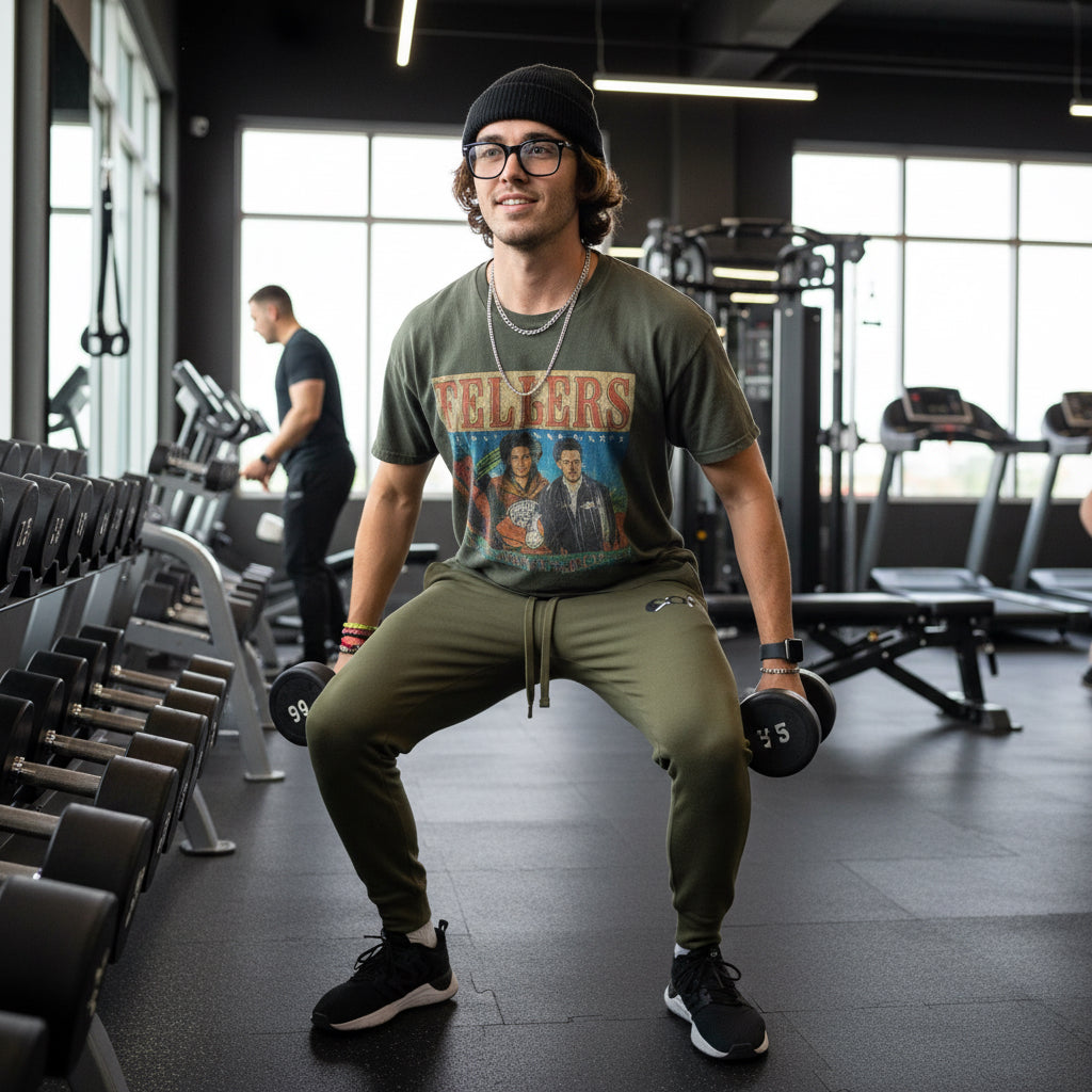 Cozy Cat Embroidered Fleece Sweatpants for Relaxation & Lounging Printify