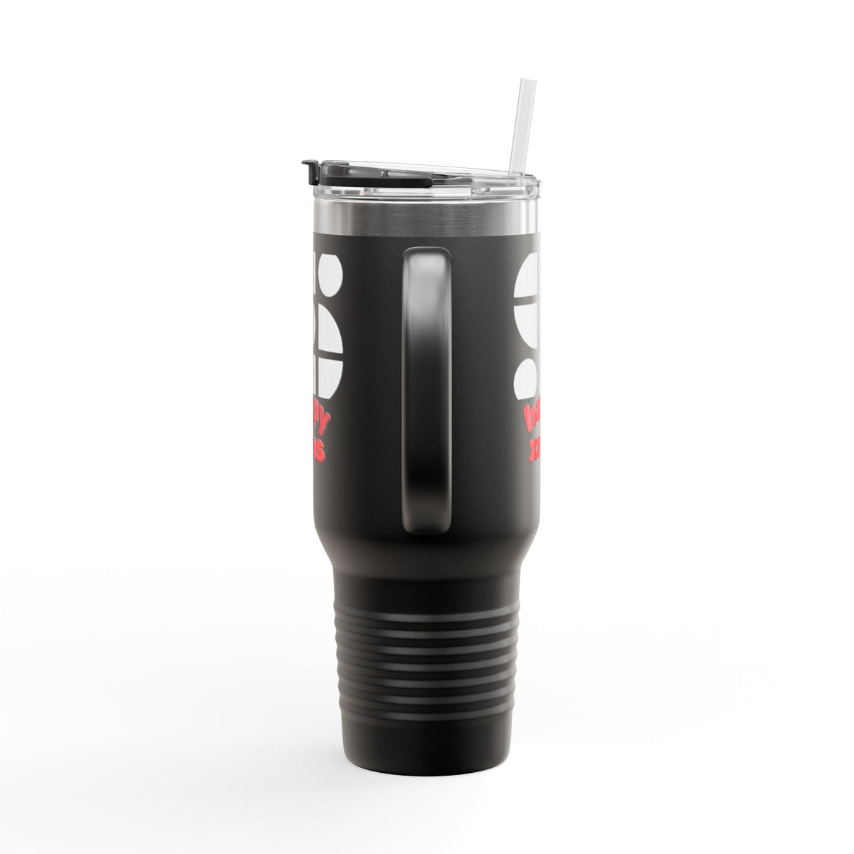 Travel Mug - 'Happy Xmas' Design Printify