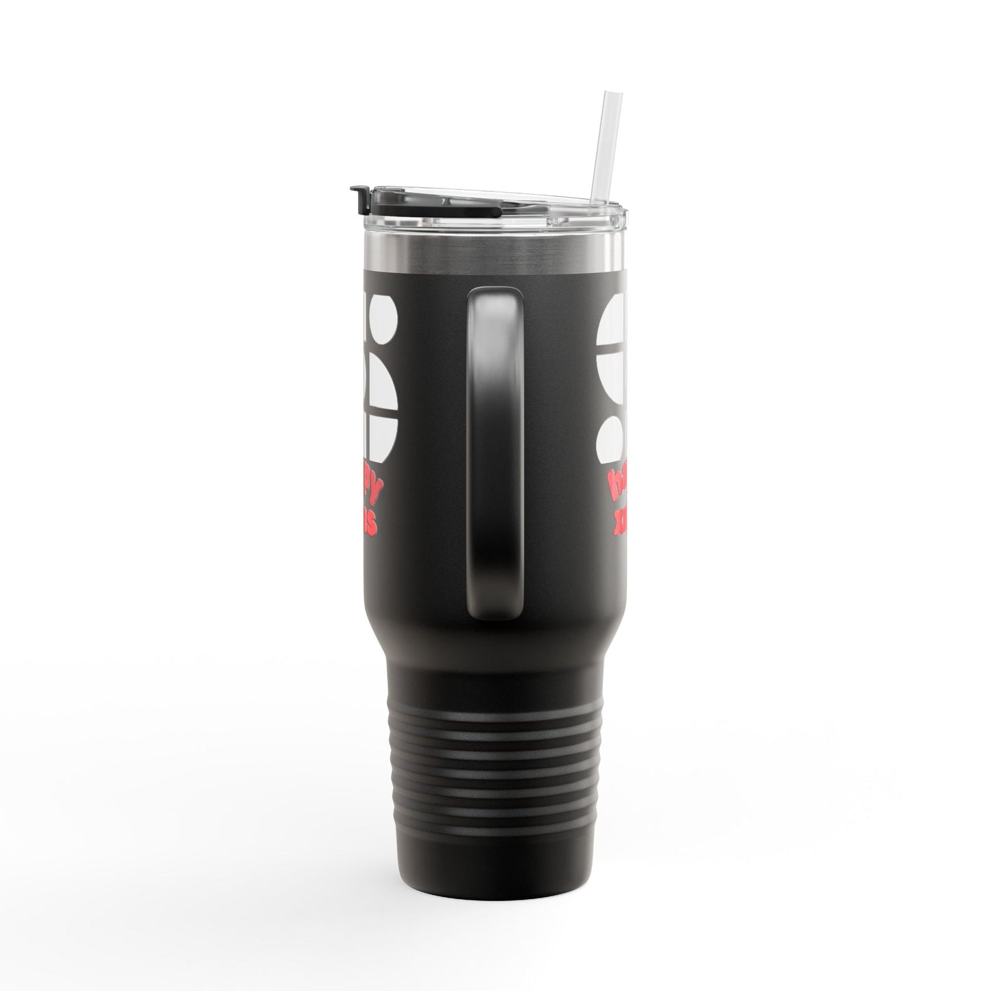 Travel Mug - 'Happy Xmas' Design Printify