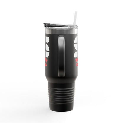 Travel Mug - 'Happy Xmas' Design Printify