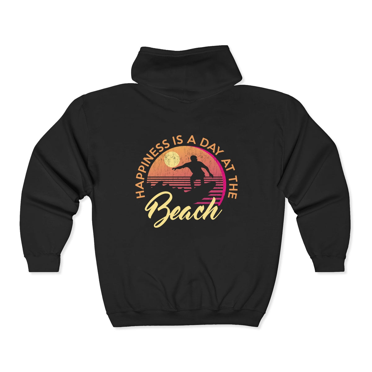 Beach Vibes Full Zip Hoodie, Unisex Printify