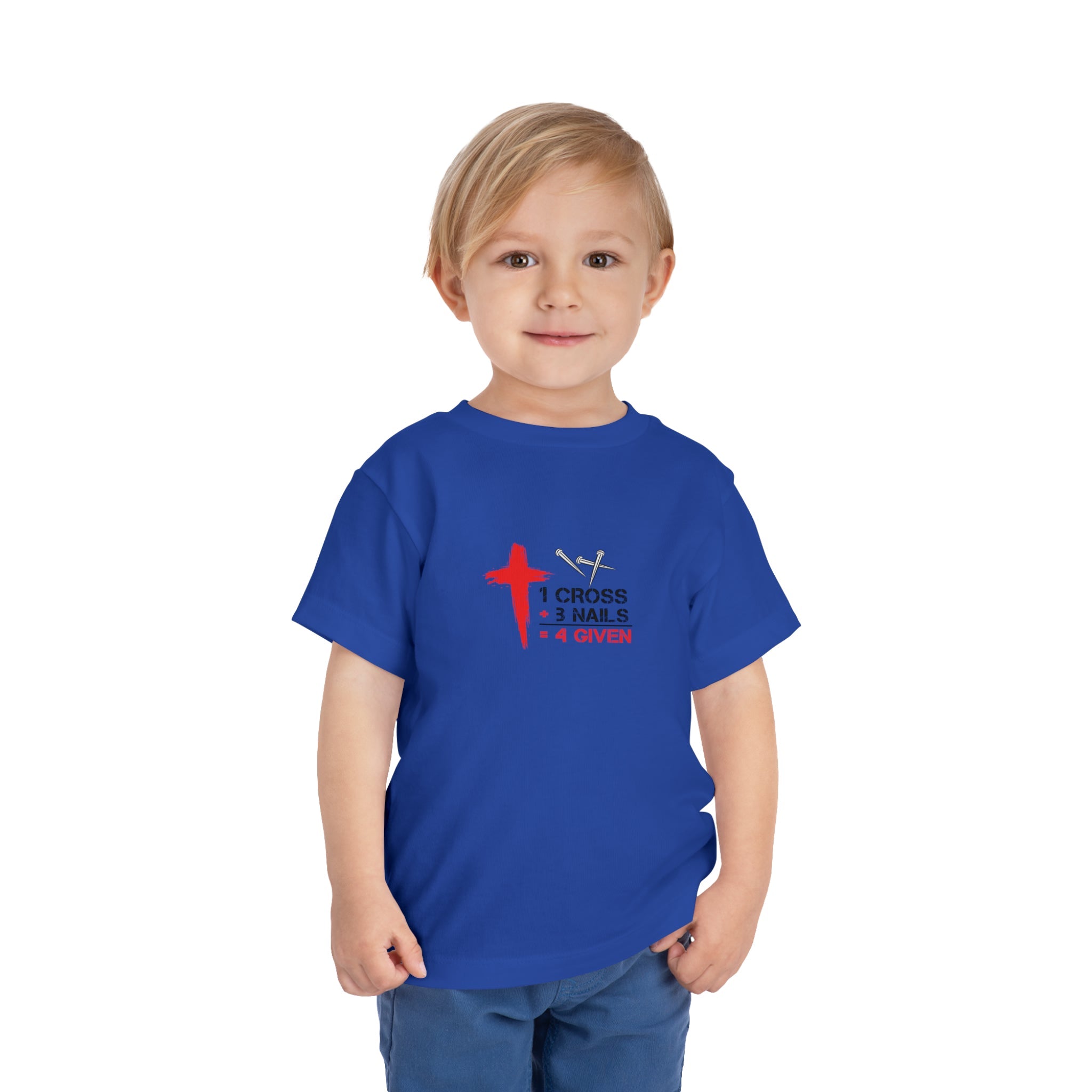 1Cross 3Nails 4Given Toddler Tee Printify