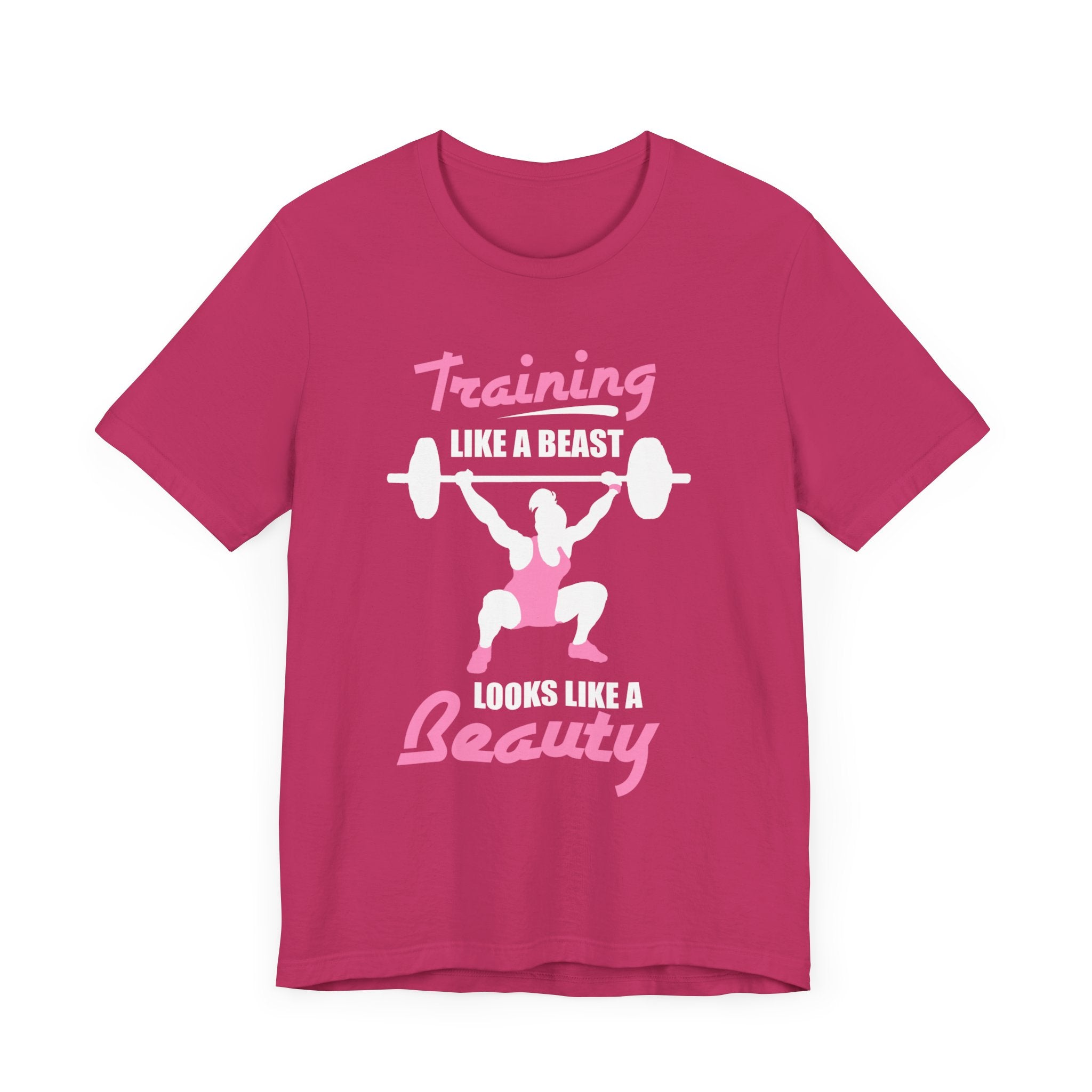 S’entraîner comme une bête ressemble à un tee-shirt unisexe de beauté 