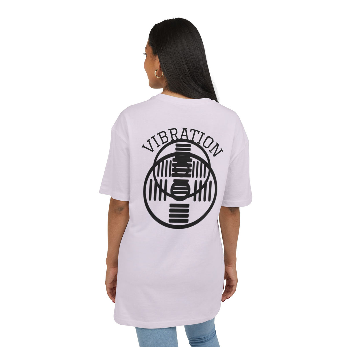 Unisex Vibration Oversized Tee | Comfortable Streetwear, Gym Apparel, Gift for Fitness Lovers, Casual Daily Wear, Graphic Tee