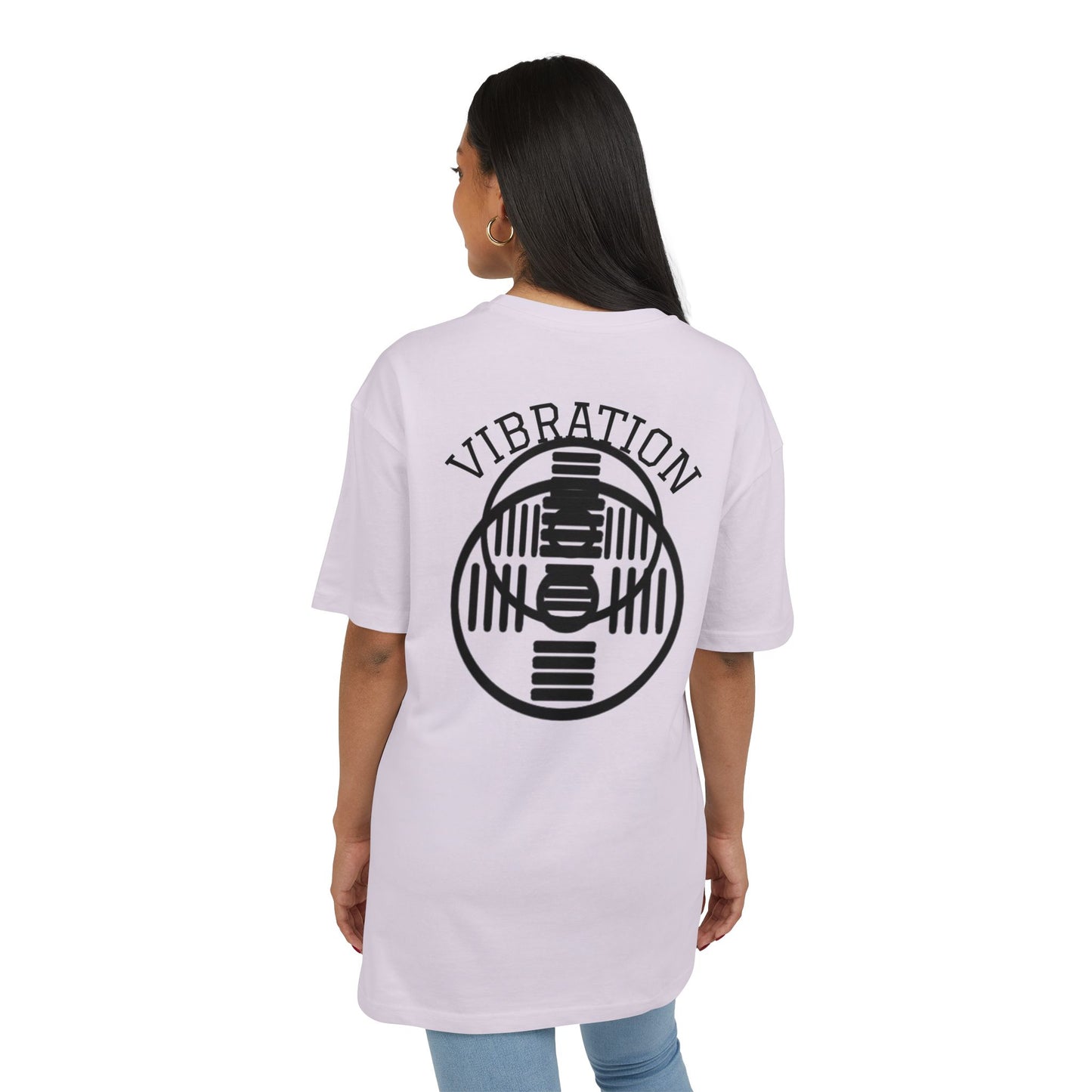 Unisex Vibration Oversized Tee | Comfortable Streetwear, Gym Apparel, Gift for Fitness Lovers, Casual Daily Wear, Graphic Tee