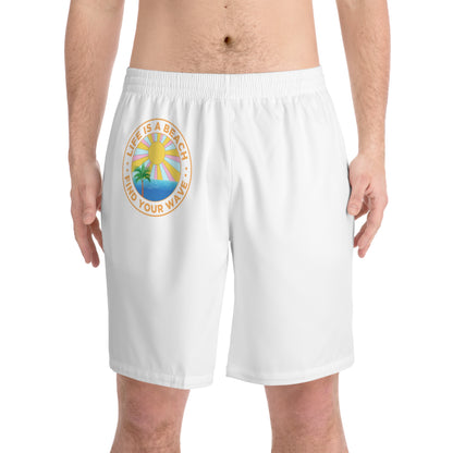 Men's Elastic Beach Shorts (AOP)