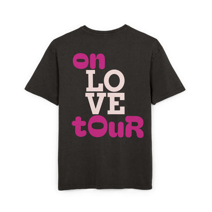 Oversized Tee On Love Tour Acid Washed Men's T-Shirt