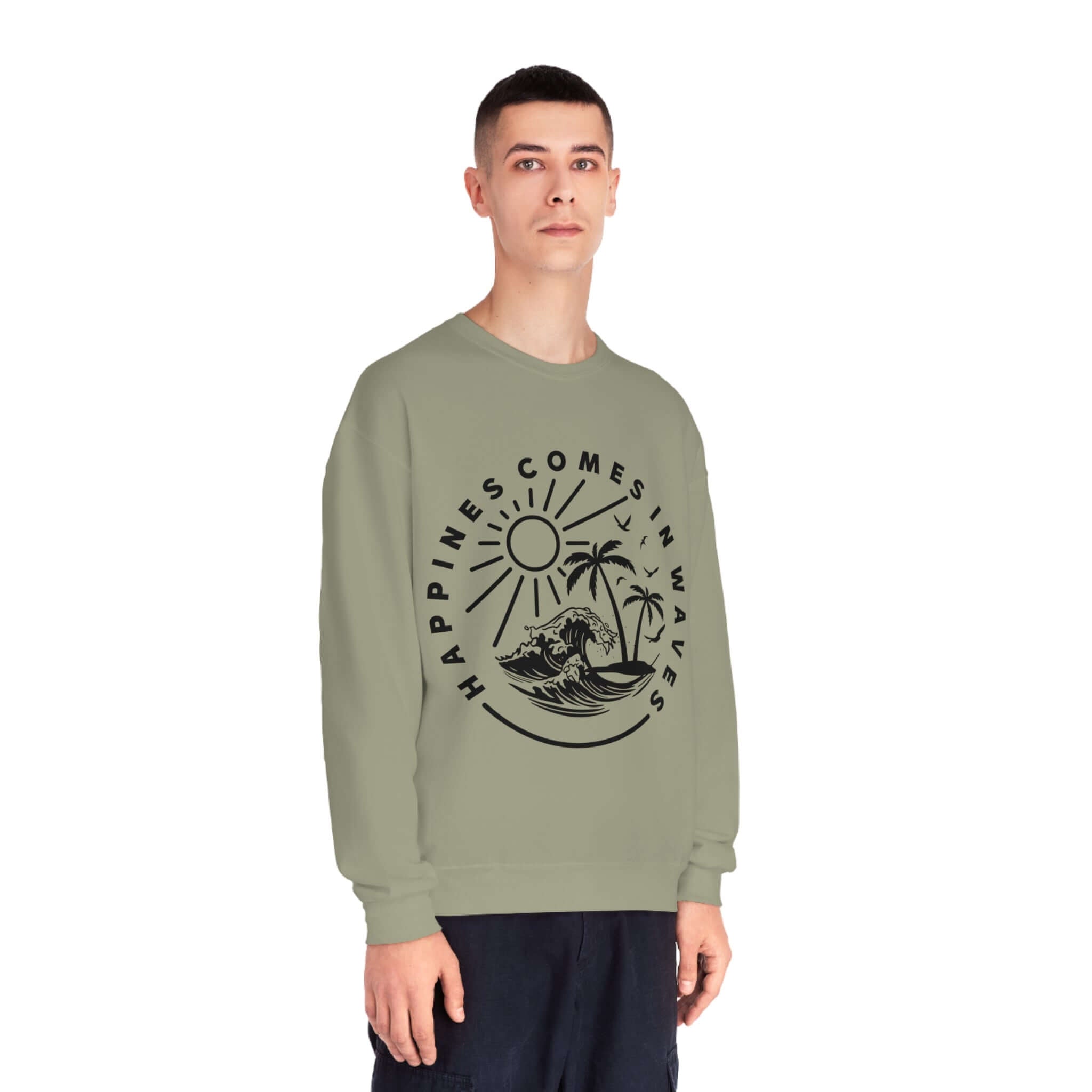 Happiness comes in waves. On RC’nSONS Ads. Tee - RC’nSONS