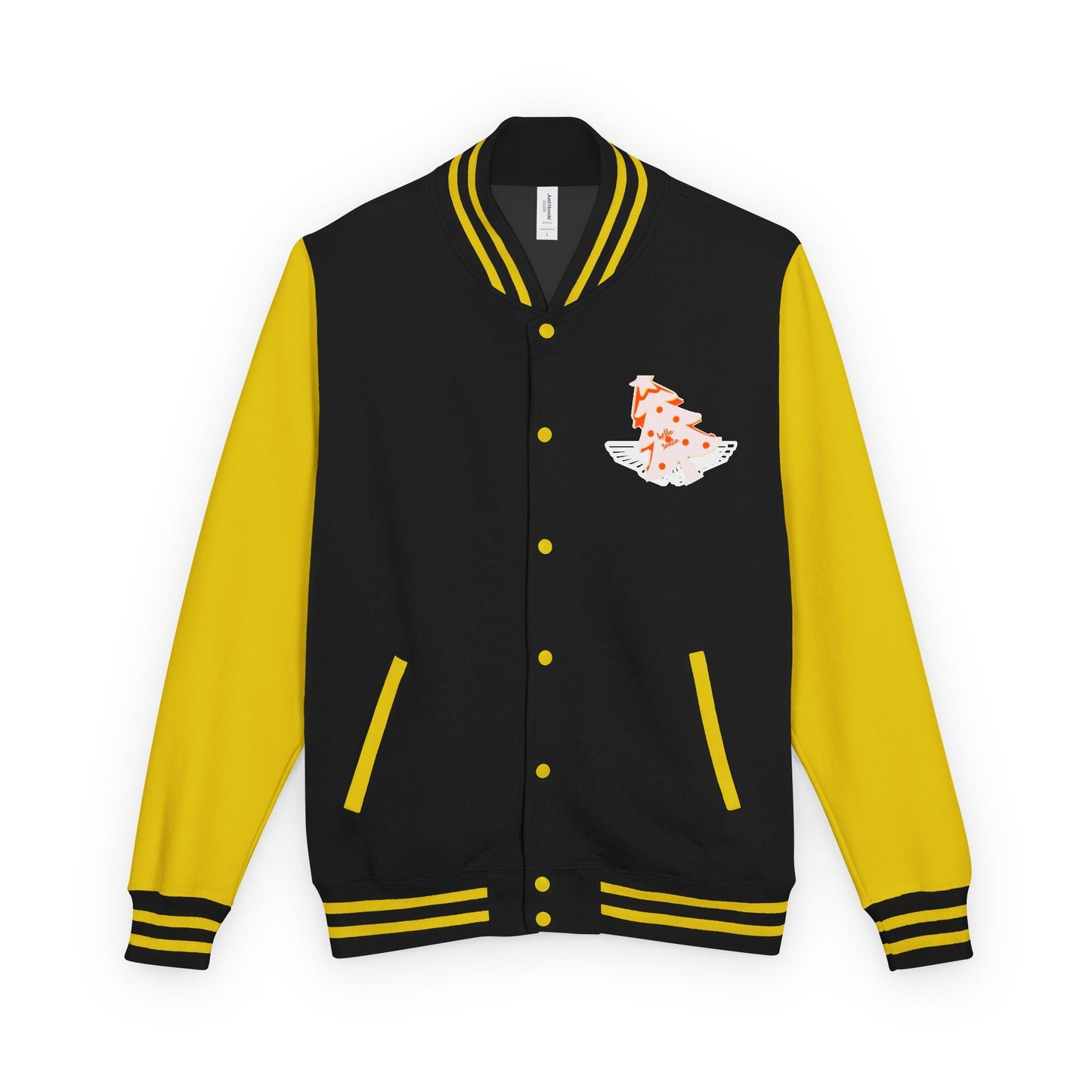 Letterman Jacket - 'hello santa' Design Printify