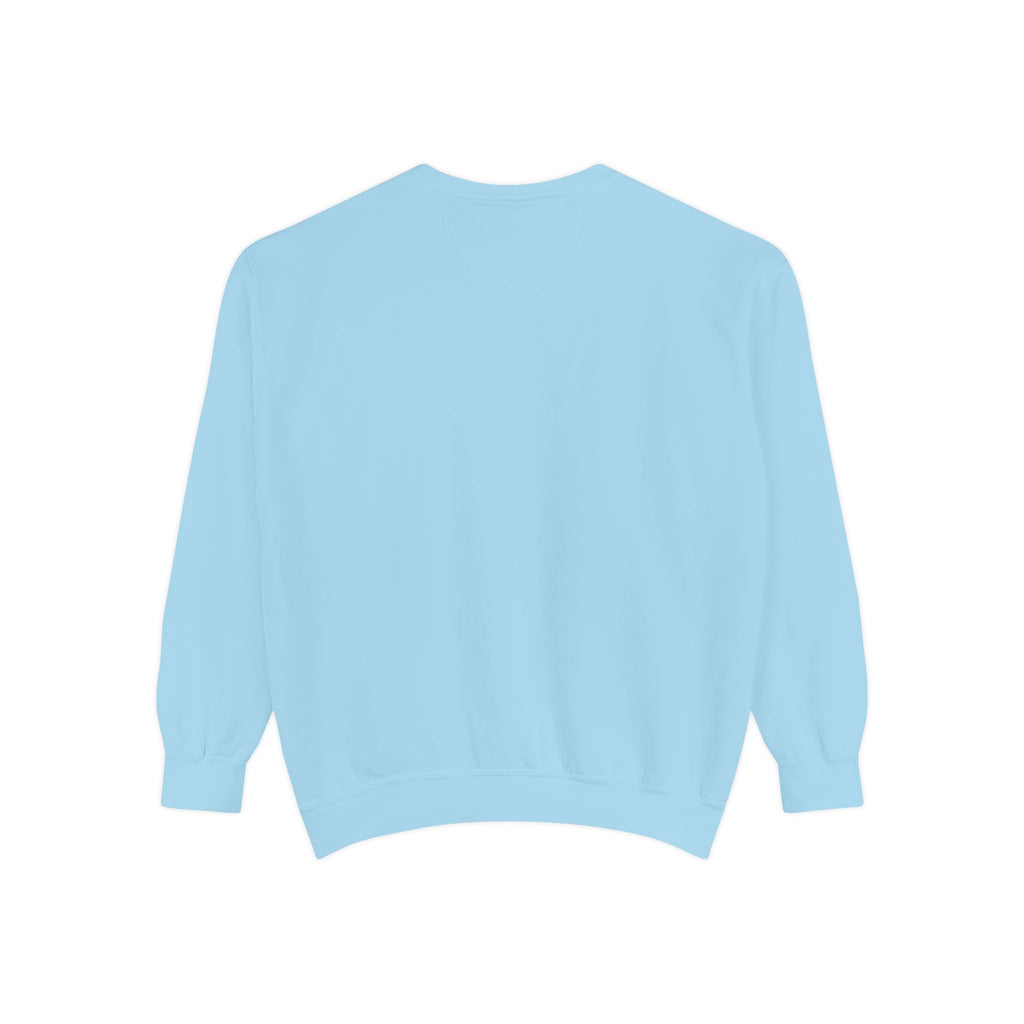 Garment-Dyed Sweatshirt, Cozy Unisex Pullover, Casual Comfortable Sweater, Perfect for Relaxing, Gift Idea for Friends and Family Printify
