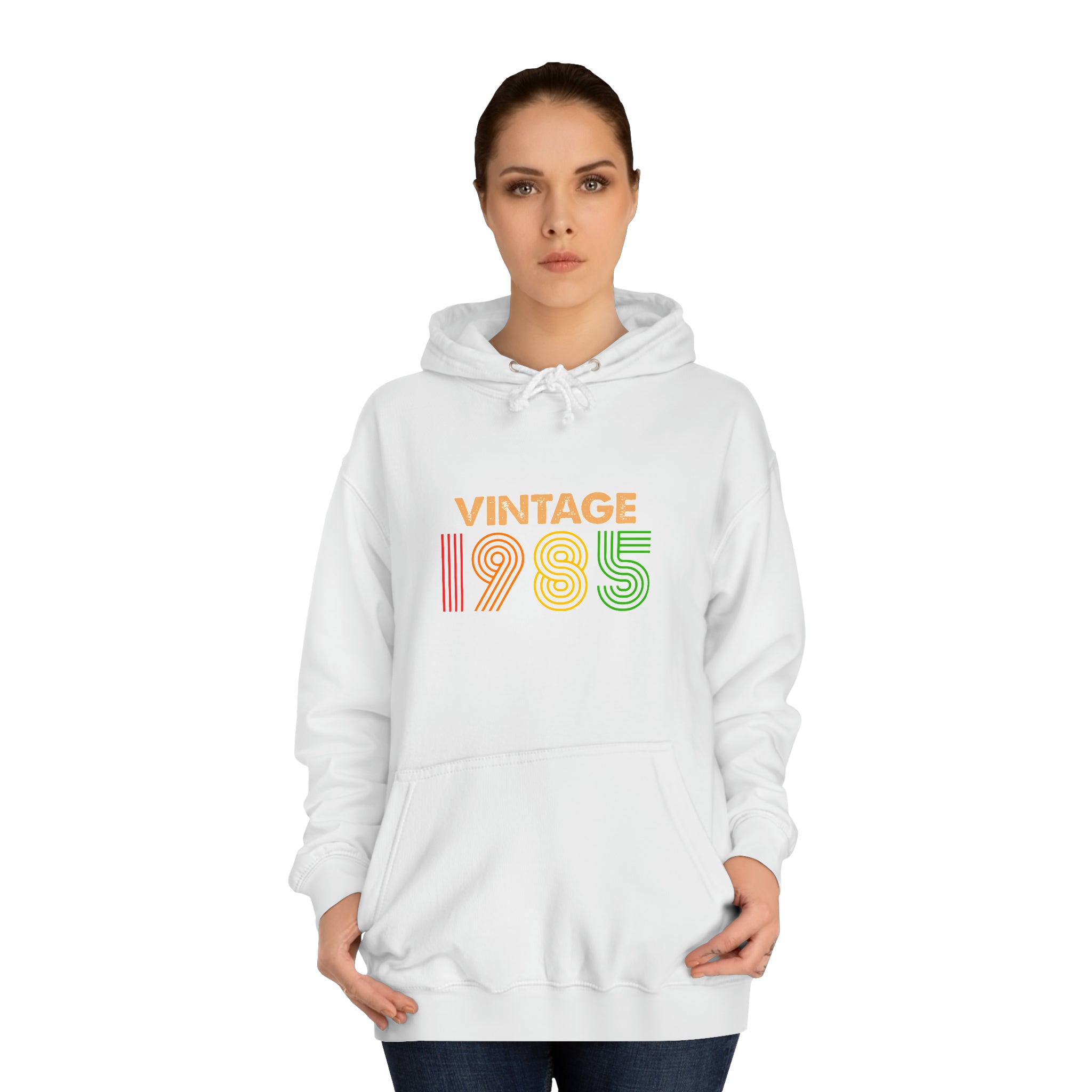 Sweat à capuche unisexe vintage 1985 