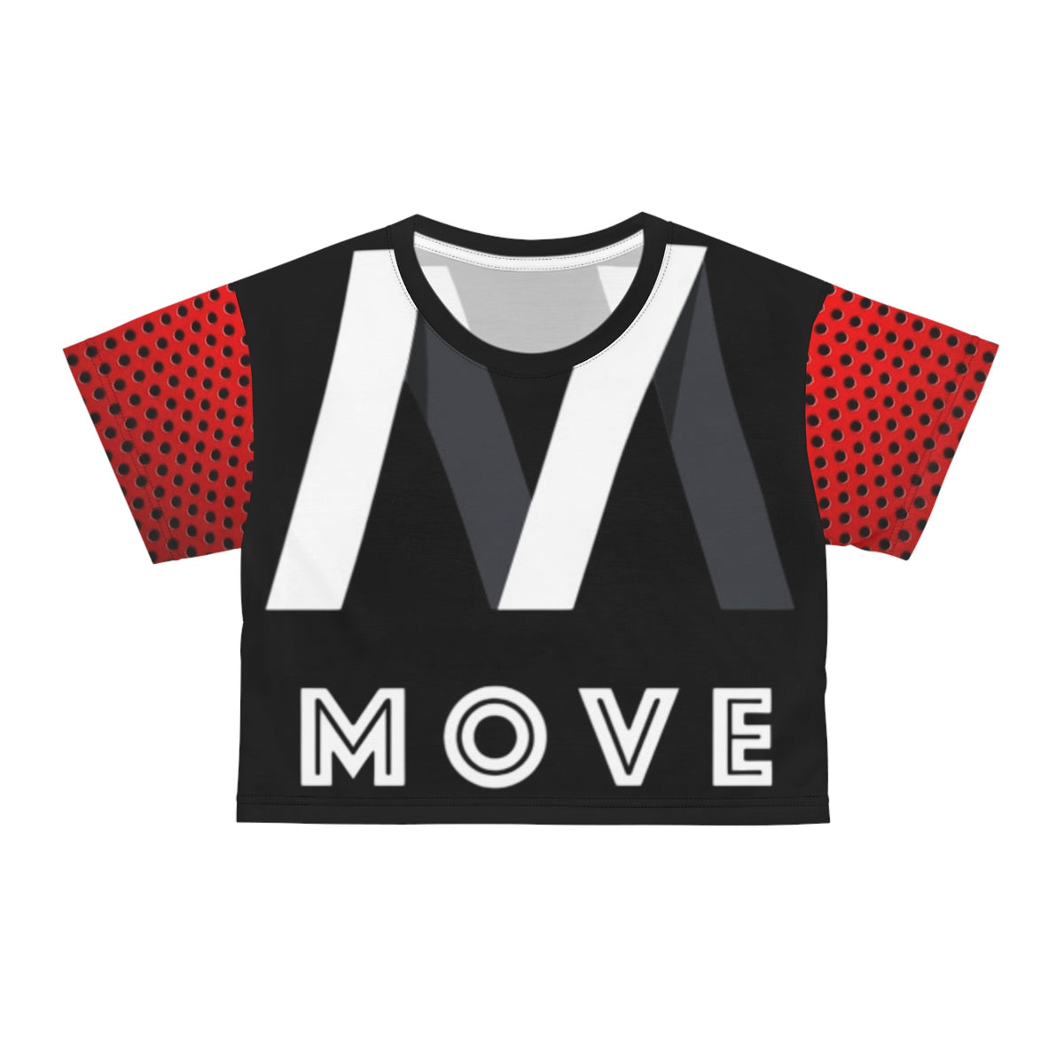 Move Crop Tee - Stylish Casual Top, Workout Shirt, Gift for Fitness Enthusiasts, Summer Fashion, Trendy Activewear Printify
